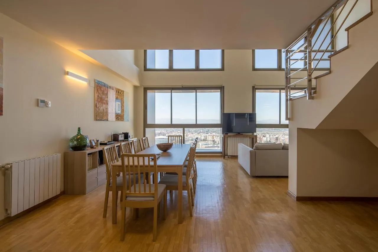 Atico Top Granada, Penthouse, 18-19Th Floor, City Centre, Views, Terrace, Free Parking